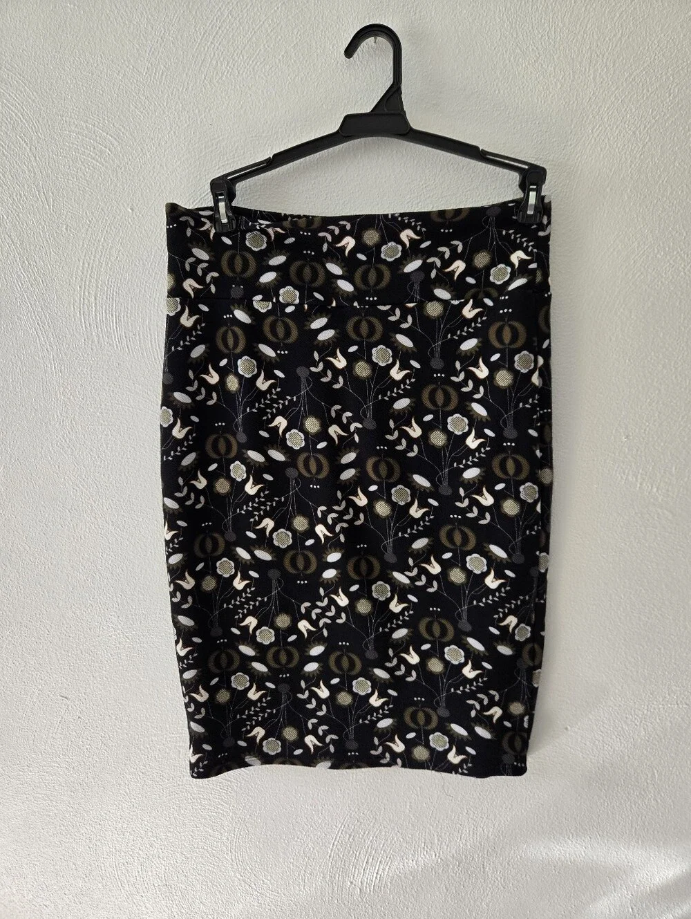 LuLaRoe Black Floral Skirt